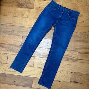 Banana Republic Slim 32W 32L CW2 Blue Jeans Straight Leg Mid Rise Cotton Spandex